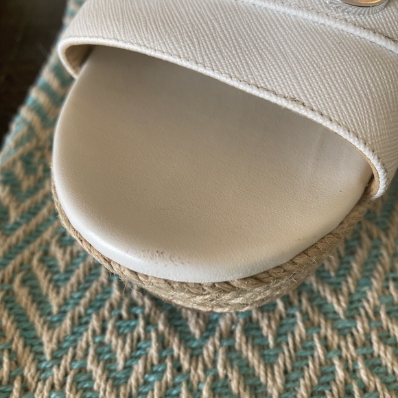 Michael Kors Wedges (White) w/Silver Hardware - Picture 6 of 12